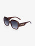 Lunettes de soleil carrées oversize - Marron foncé - 1