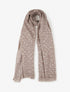 Echarpe en coton mélangé à imprimé pois irisés - Taupe - 1