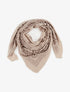 Foulard imprimé cachemire à bords effilochés - Taupe - 1