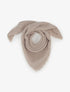 Foulard uni à bords effilochés - Beige - 1