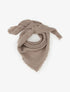 Foulard uni à bords effilochés - Taupe - 1
