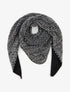 Châle triangulaire en maille bouclée - Noir - 1