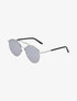 Lunettes de soleil rondes oversize - Argent - 1