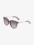 Lunettes cat eye branches à strass - Léopard - 1