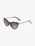 Lunettes cat eye à branches style chaîne - Rose - 1