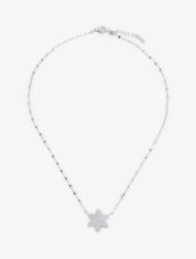 Collier à pendentif pétale de fleur - Argent - 1