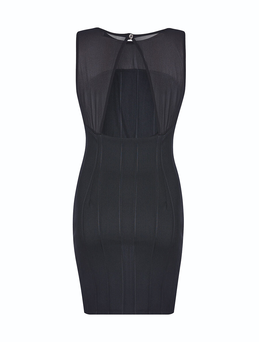 Robe stretch dos nu - Noir - 2