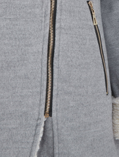 Manteau intérieur fourré - Gris - 3