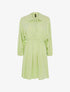 Robe cintrée col à nouer - vert pomme - 1