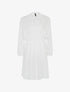 Robe cintrée col à nouer - blanc - 1