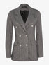 Veste croisé irisé à fines rayures - Gris clair - 1