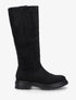 Bottes en suédine à semelle crantée - Noir - 1
