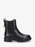 Chelsea boots à contrefort stylisé - Noir/léopard - 1