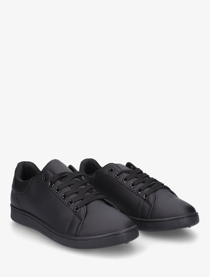Baskets basiques unies - Noir - 4