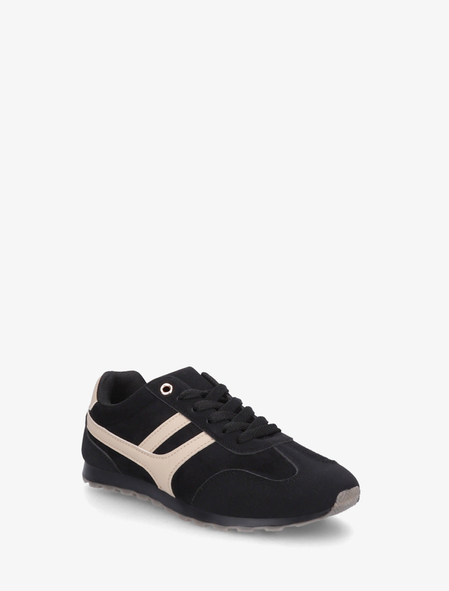 Sneakers unies en suédine - Noir - 2