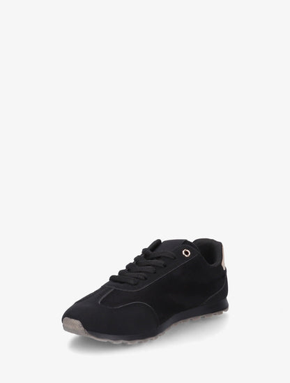 Sneakers unies en suédine - Noir - 3