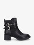 Bottines élastiquées à double sangles - Noir - 1