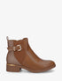 Bottines élastiquées à contrefort irisé - Camel - 1