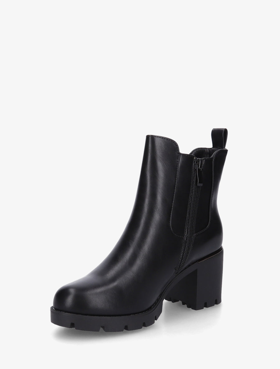 Bottines à cheville élastiquée - Noir - 3