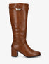 Bottes en simili à talon - Camel - 1