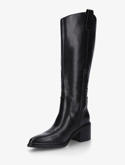 Bottes en simili à bouts pointus - Noir - 3