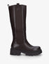 Bottes simili à semelles crantées - Marron - 1