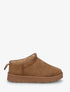 Bottines basses fourrées en suédine - Camel - 1