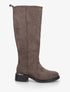 Bottes cavalières en suédine - Taupe - 1