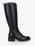 Bottes cavalières élastiquées à boucle - Noir - 1