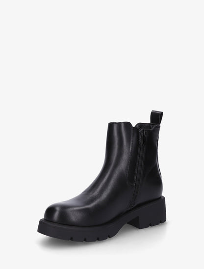 Bottines élastiquées à semelle crantée - Noir - 3