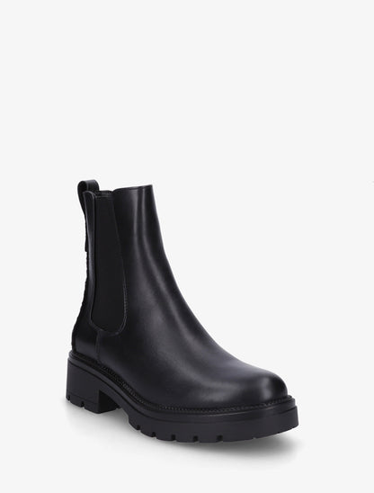 Bottines simili contrefort tacheté - Noir - 2