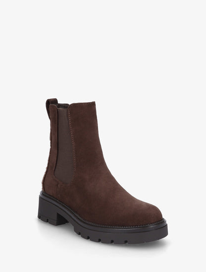 Bottines suédine contrefort tacheté - Chocolat - 2