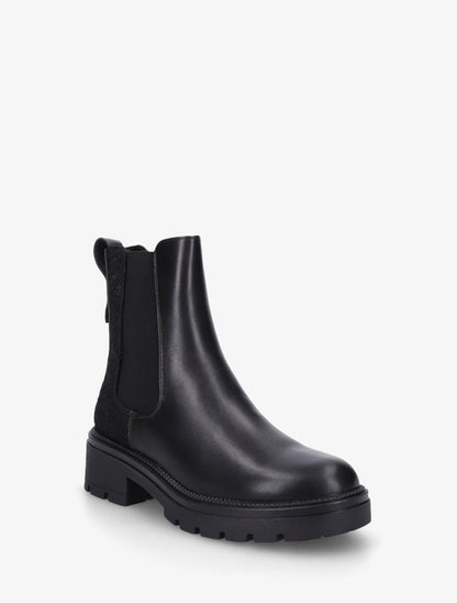Bottines élastiquées à contrefort en dentelle - Noir - 2