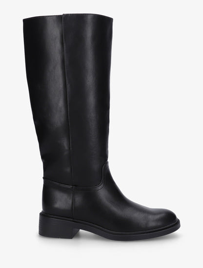Bottes surpiqûres apparentes en simili - Noir - 1