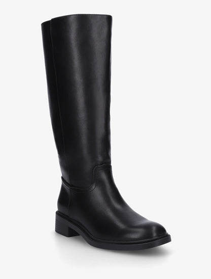 Bottes surpiqûres apparentes en simili - Noir - 2