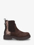 Bottines chelsea suédine contrefort irisé - Chocolat - 1