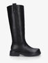 Bottes simili à semelle crantée - Noir - 1