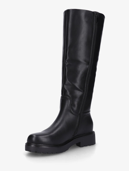 Bottes simili à semelle crantée - Noir - 3