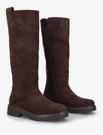 Bottes suédine à semelle crantée - Marron - 4