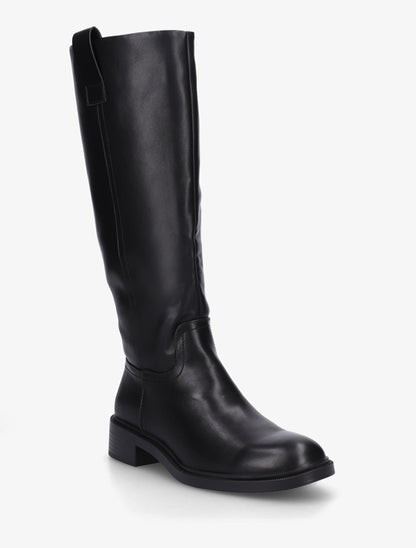 Bottes cavalières en simili - Noir - 2