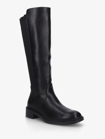 Bottes bimatière unies - Noir - 2
