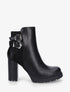 Bottines à talon et boucles - Noir - 1