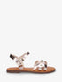 Nu-pieds croisés à clous - Rose gold - 5