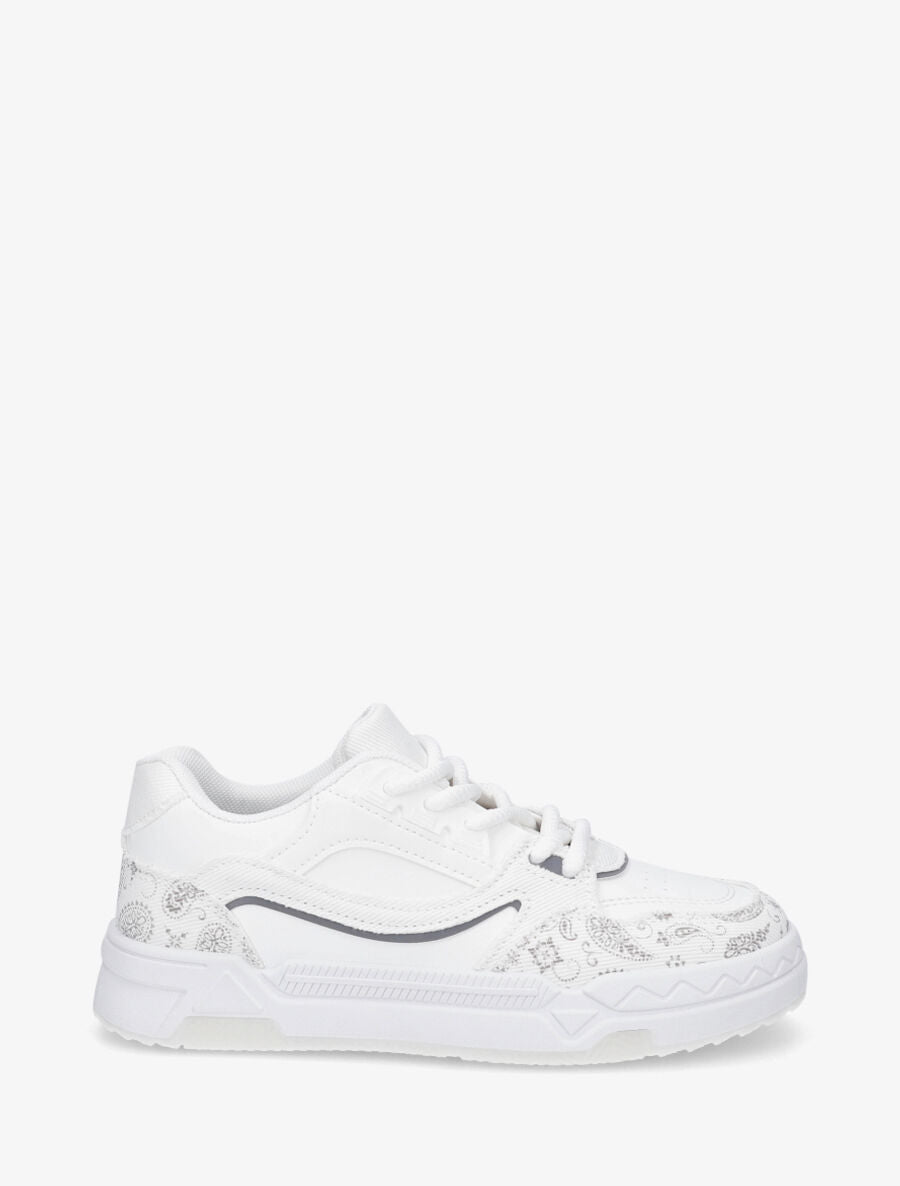 Baskets motif bandana - Blanc - 5