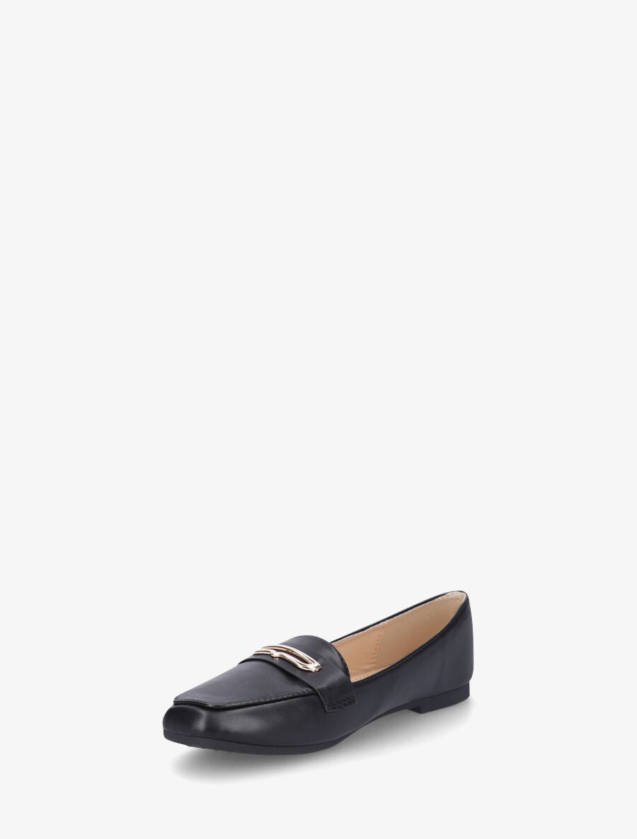 Mocassins à boucle fantaisie - Noir - 3