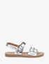 Nu-pieds en simili à boucle métallique - Argent - 1