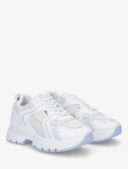 Baskets à empiècements nacrés - Bleu ciel - 4