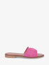 Claquettes en suédine à bijou - Fuchsia - 1