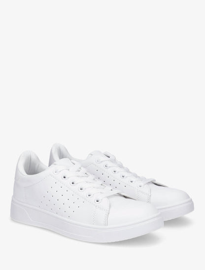 Sneakers plates classiques - Blanc - 4