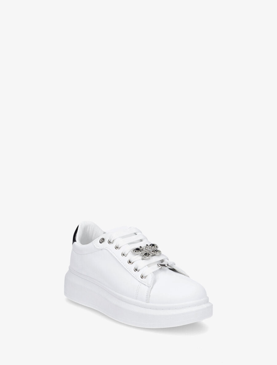 Sneakers à empiècement bijoux - Noir - 2